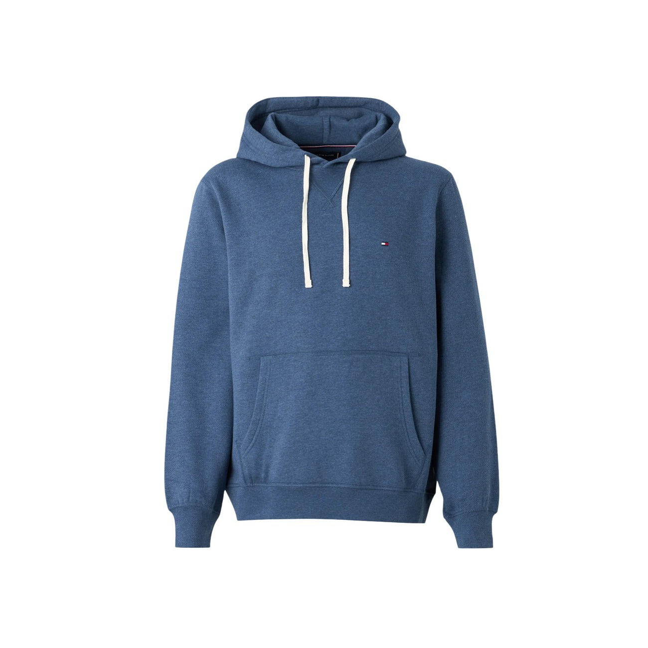 Tommy Hilfiger Felpa in Cotone Uomo Blu