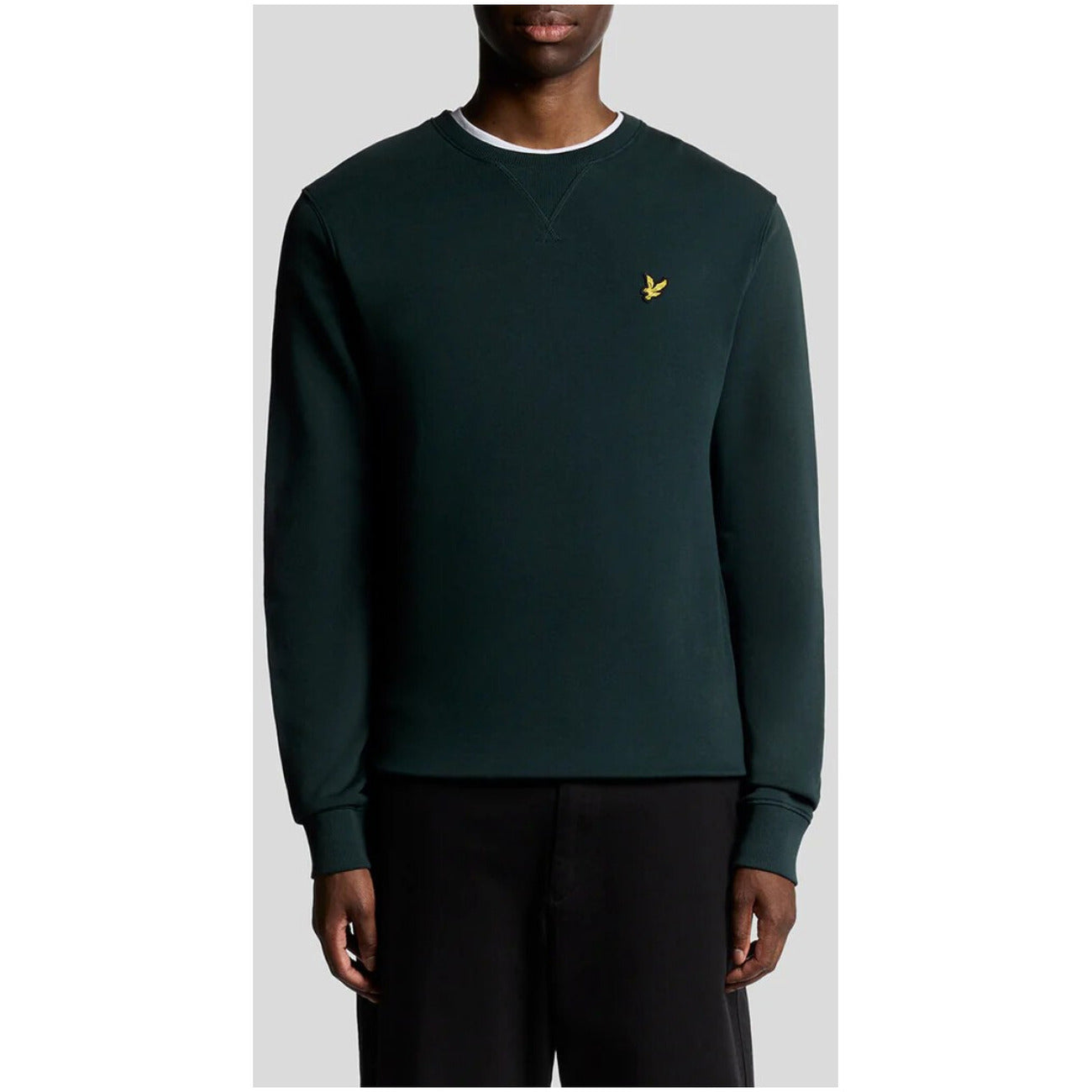 Felpa Uomo Lyle & Scott Girocollo Azzurro in Cotone