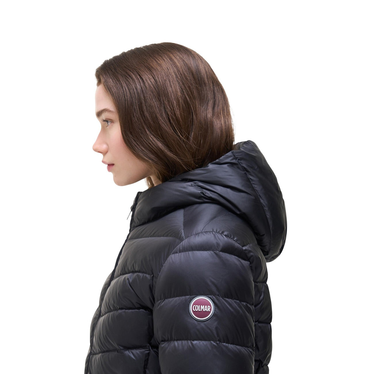 Colmar Originals Giubbotto in Poliammide Donna Nero QUILTED JACKET WITH HOOD