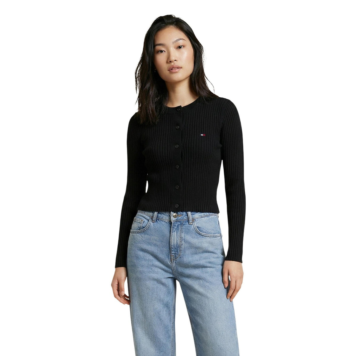 Tommy Hilfiger Jeans Cardigan Donna Rosa