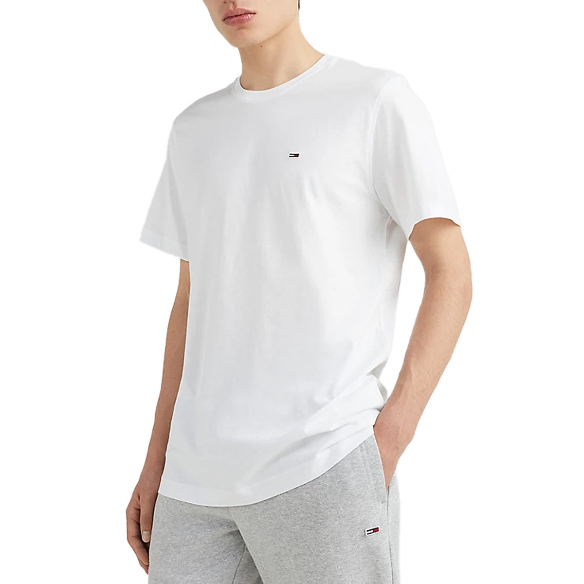 Tommy Hilfiger Jeans T-shirt in Cotone Uomo Blu DM0DM04411