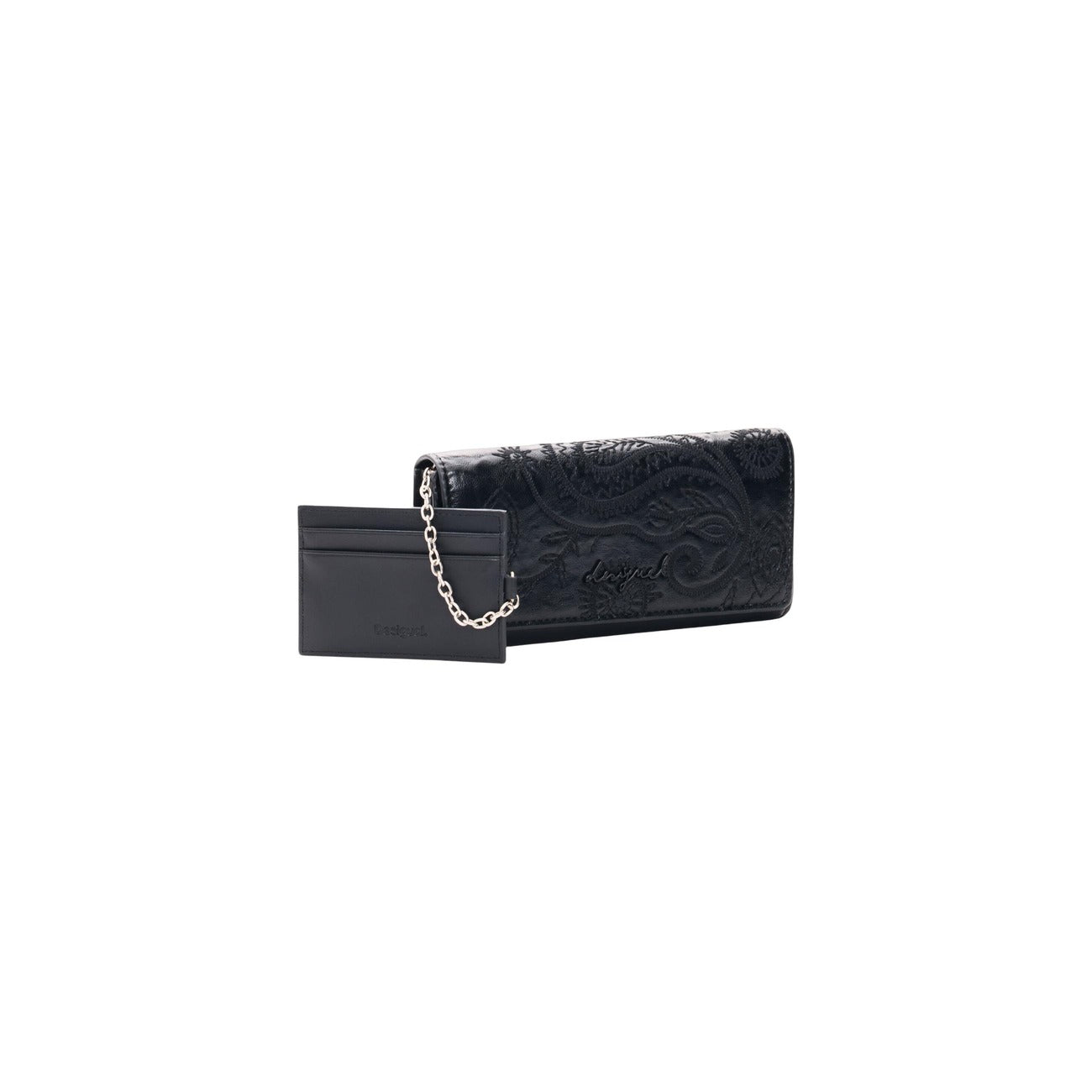Desigual Portafoglio in Poliuretano Donna Nero MONE_SIROCO MARINA BLACK