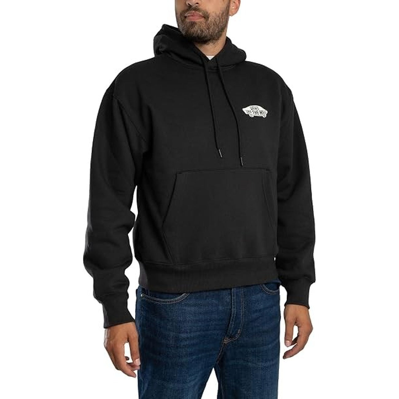 Vans Felpa in Cotone Uomo Nero VN00105KY281