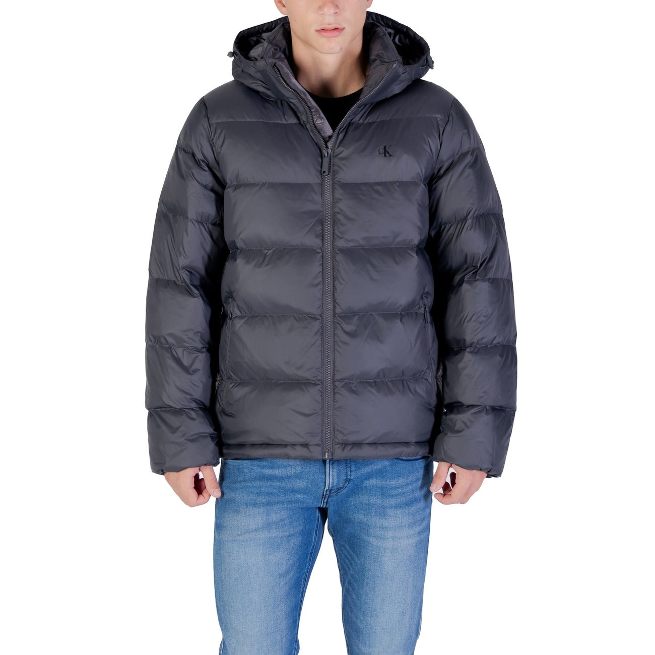 Calvin Klein Jeans Cappuccio e Cerniera Blu Uomo