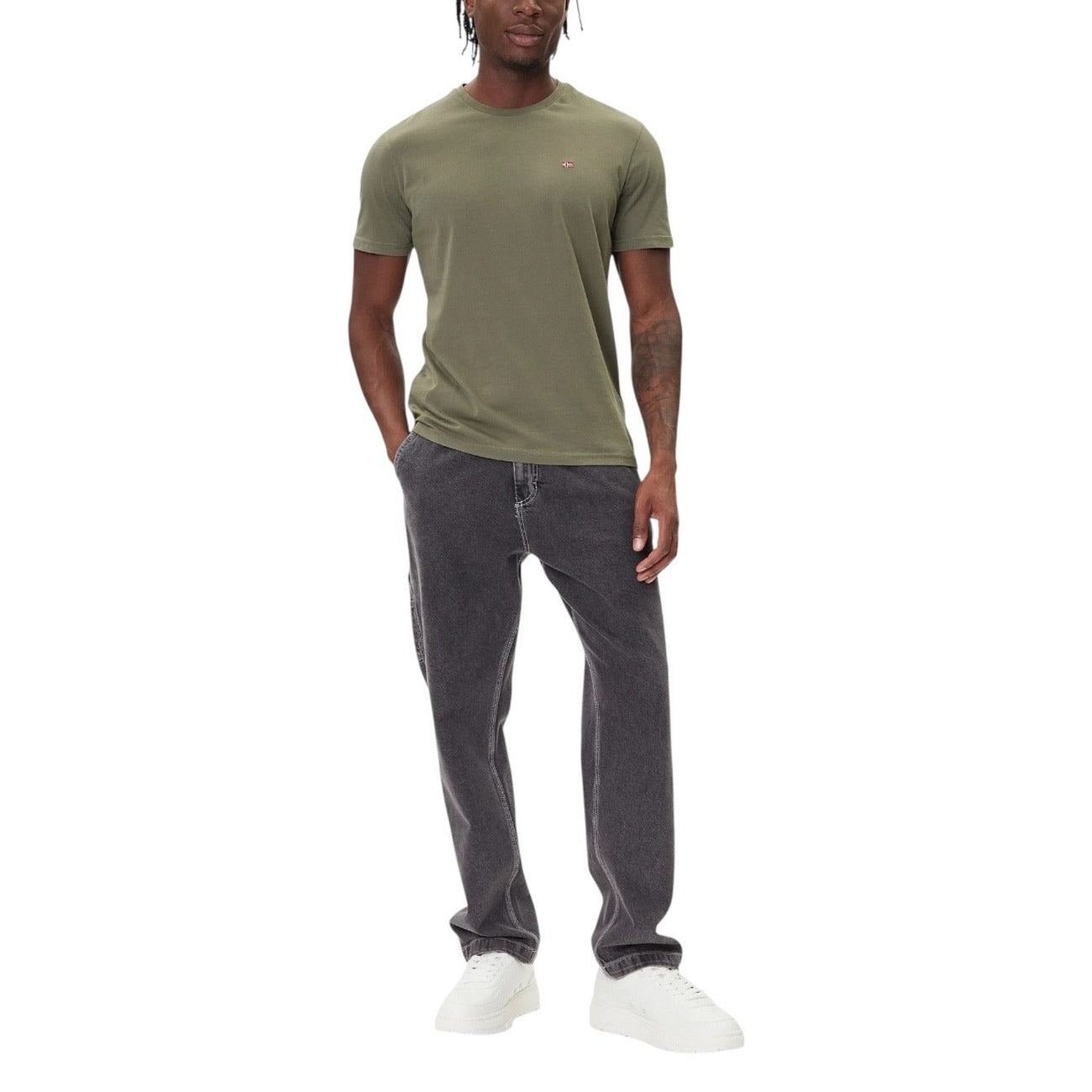 T-Shirt Uomo Verde Napapijri