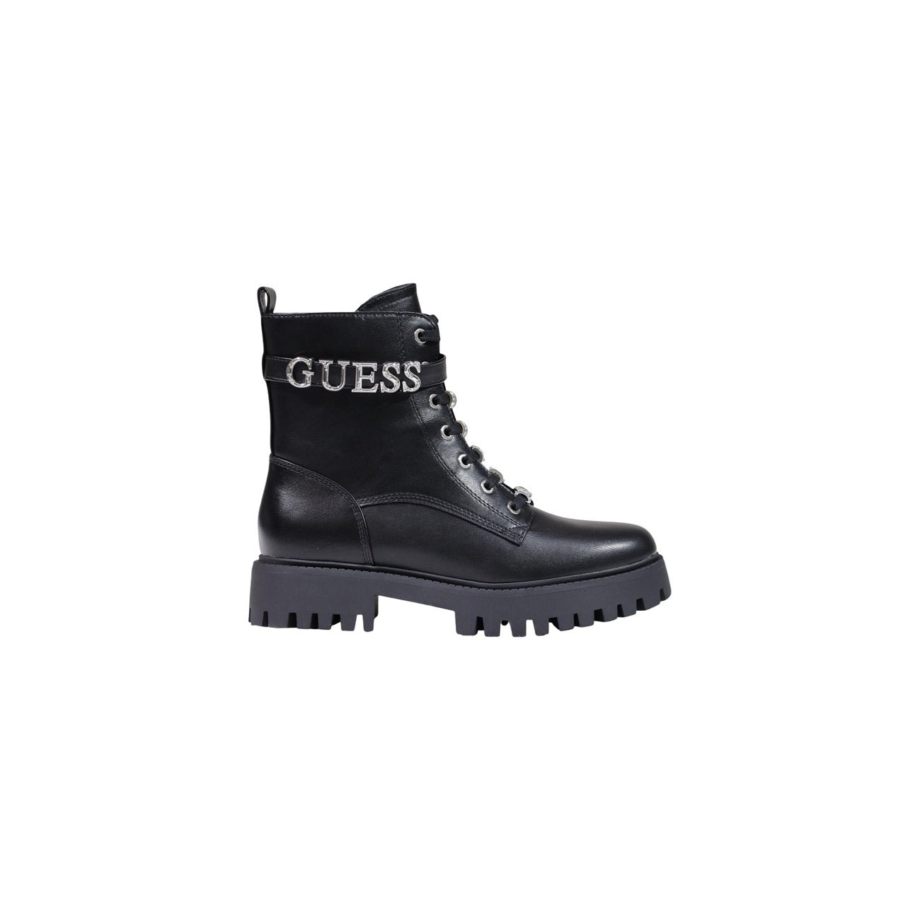 Guess Stivali in Poliuretano Donna Nero FICKI