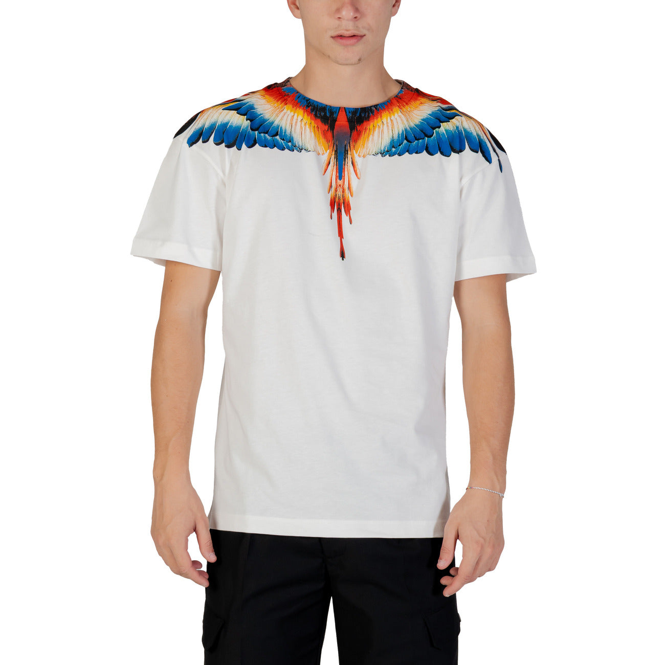 T-shirt Uomo Nera Stampa County Of Milan