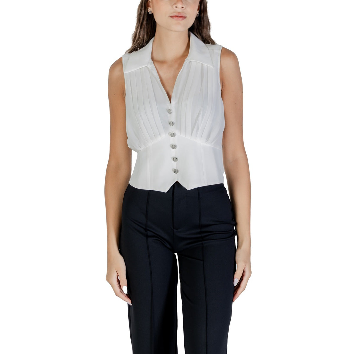 Morgan De Toi Blusa in Poliestere Donna Blu 242-OPLI