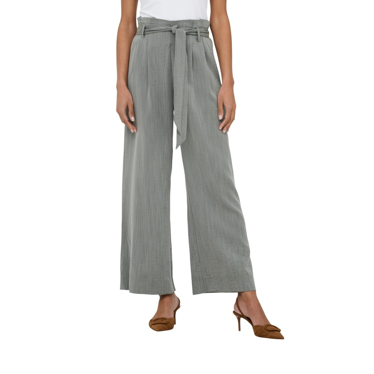 Only Pantalone in Viscosa Donna Verde 15269628