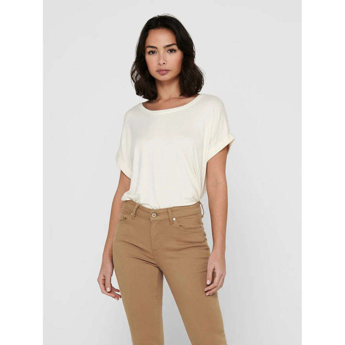Only T-shirt in Viscosa Donna Bianco 15106662