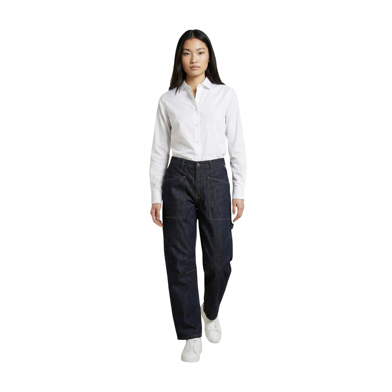 Jeans Barrel Blu Donna Replay