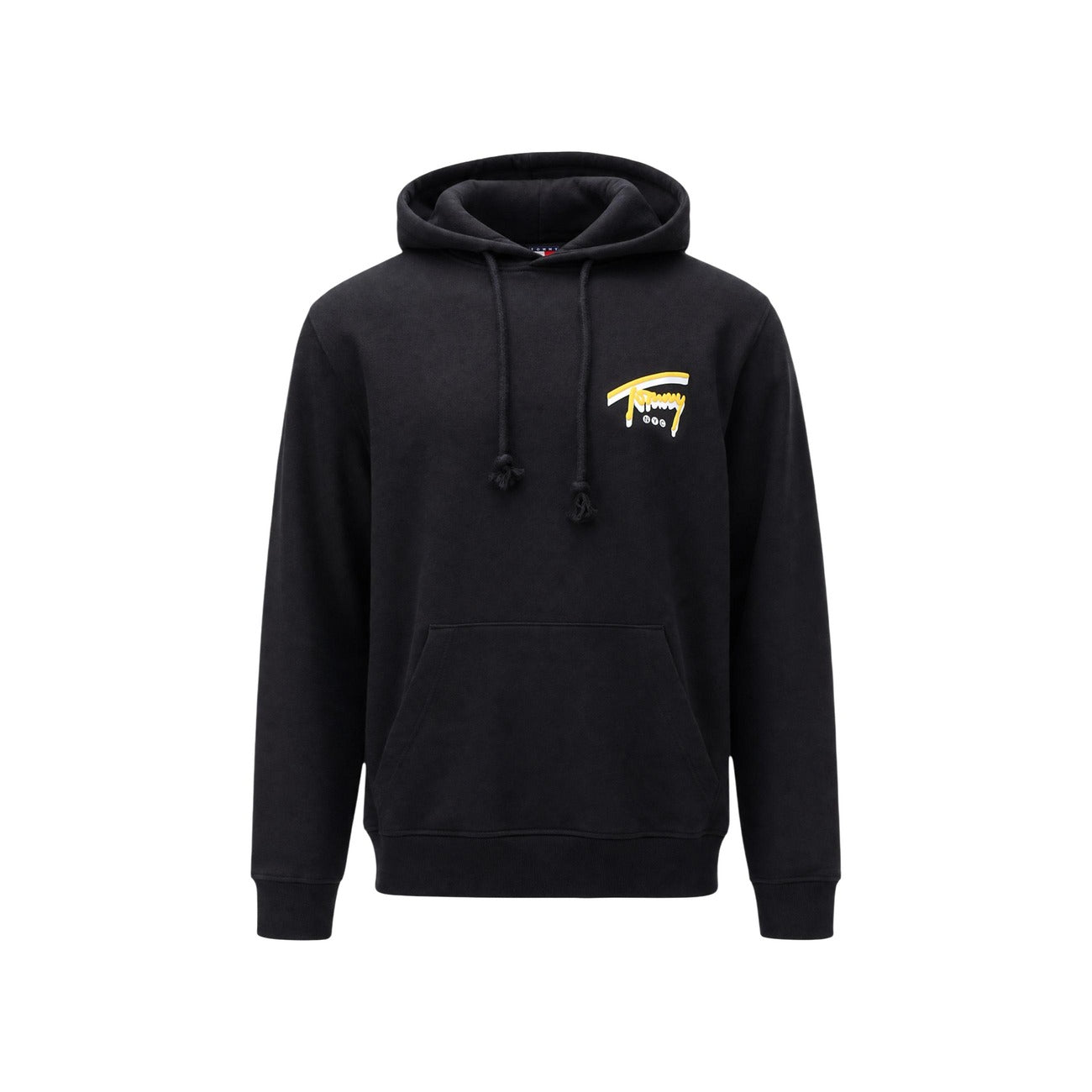 Tommy Hilfiger Jeans Felpa in Cotone Uomo Nero