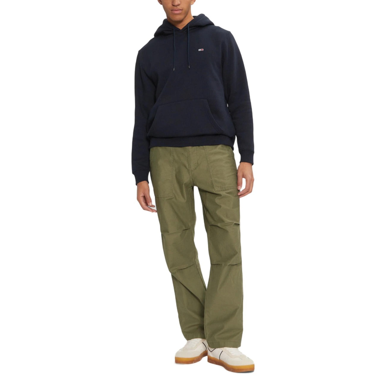 Felpa Uomo Tommy Hilfiger Jeans Blu con Cappuccio Autunno/Inverno