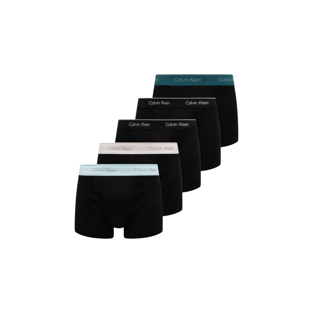 Calvin Klein Underwear Intimo in Tessuto Uomo Nero TRUNK 5PK
