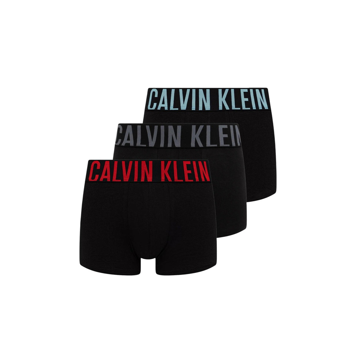 Calvin Klein Underwear Intimo in Cotone Uomo Nero TRUNK 3PK