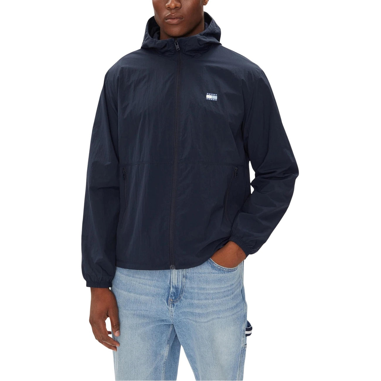 Giacca Imbottita Blu Tommy Hilfiger Jeans Uomo con Cappuccio