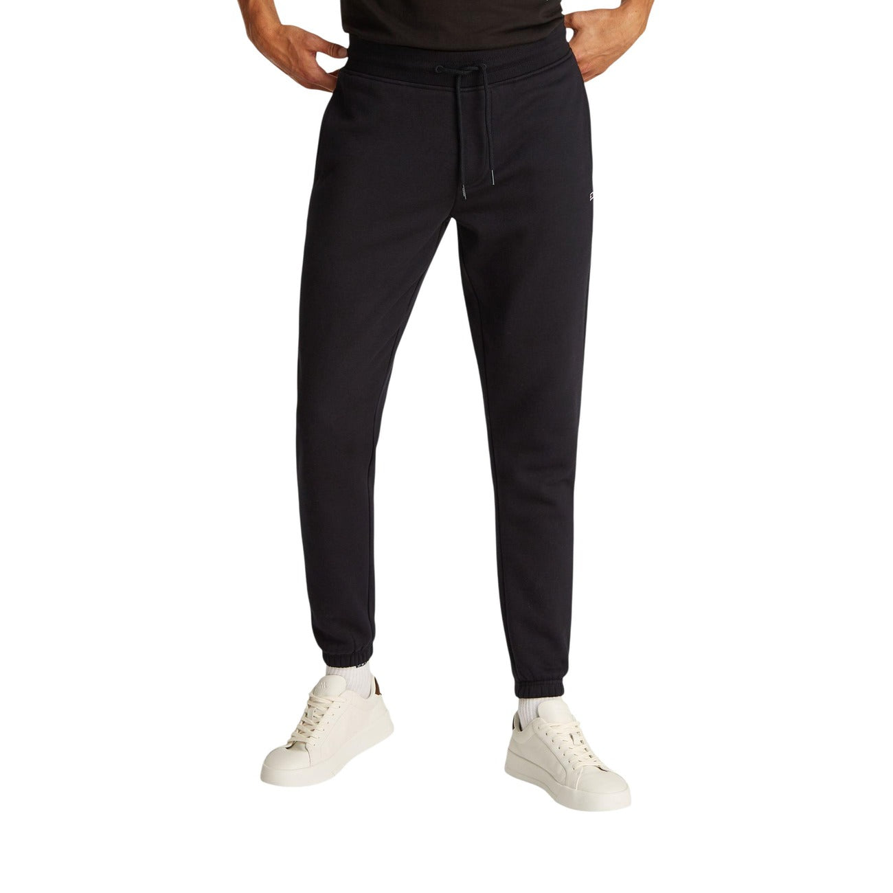Tommy Hilfiger Jeans Pantalone in Cotone Uomo Nero TJM SLIM S FLAG SWEA
