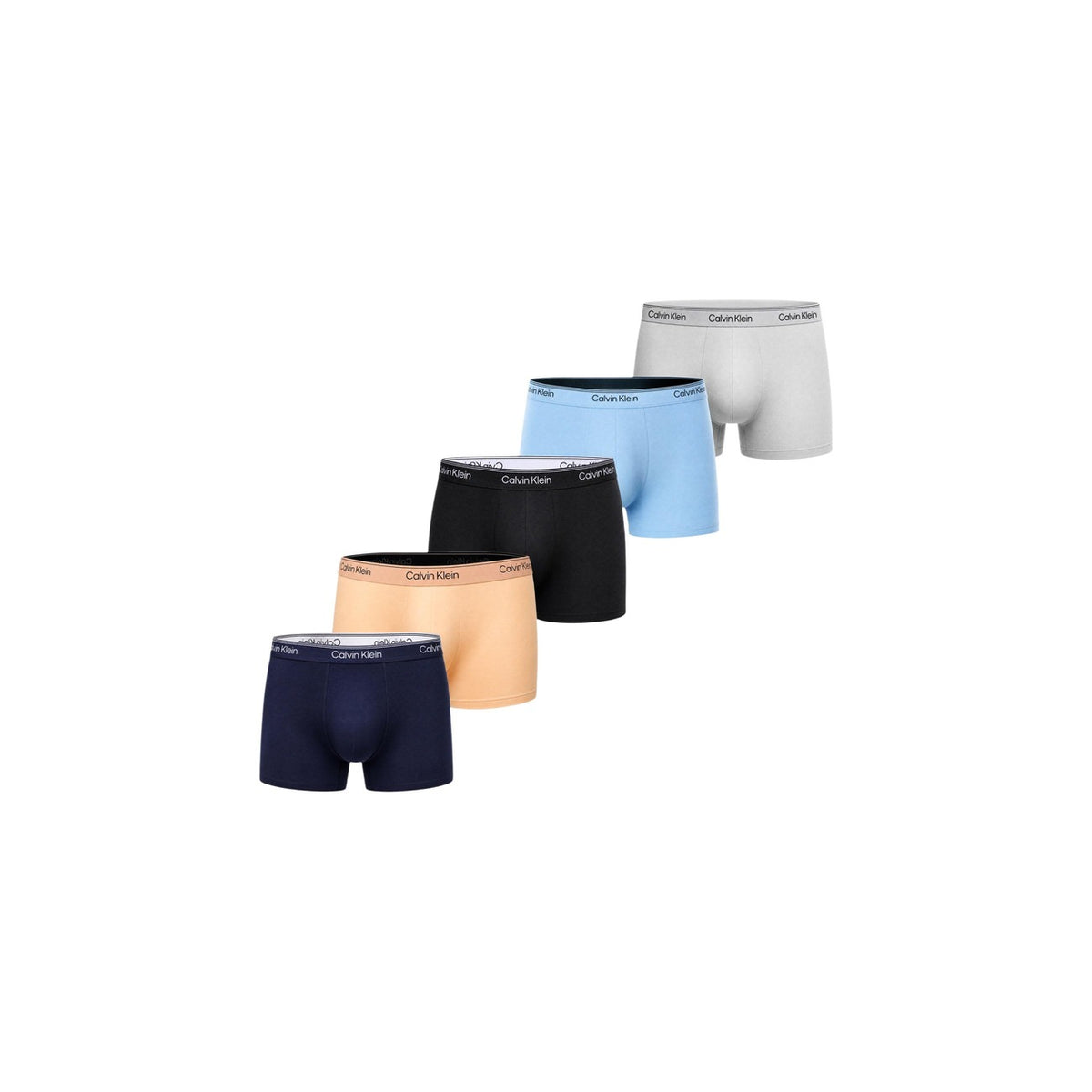 Calvin Klein Underwear Intimo in Tessuto Uomo Verde BOXER BRIEF 5PK
