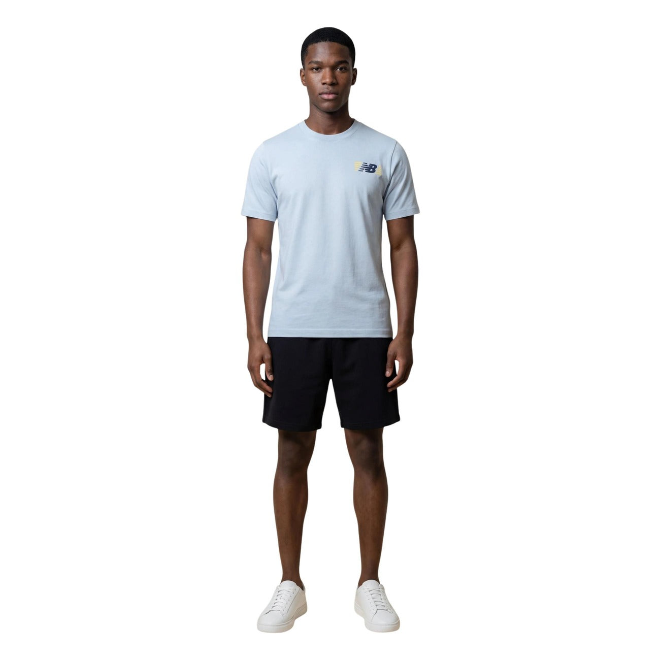 New Balance T-shirt Azzurro Uomo