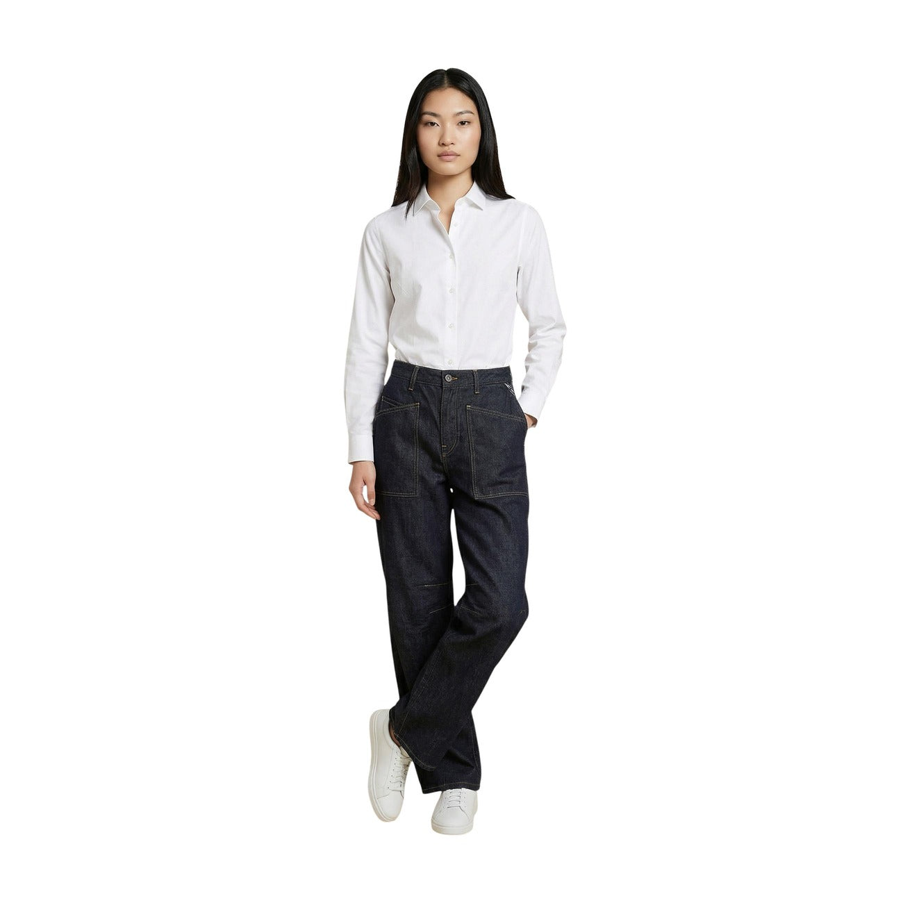 Jeans Barrel Blu Donna Replay
