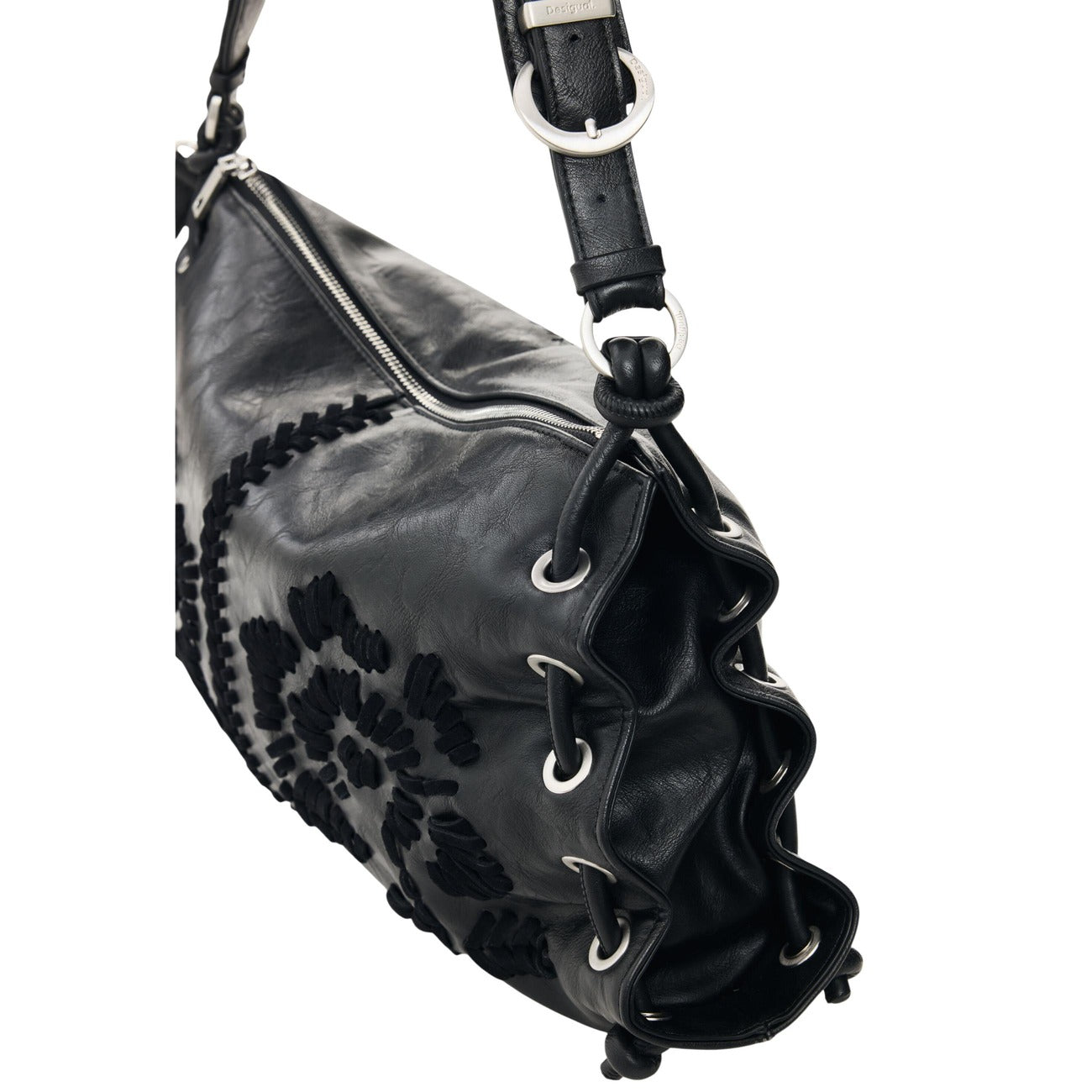 Desigual Borsa in Poliuretano Donna Nero BAG_ALISIO XELA MEDIUM BL