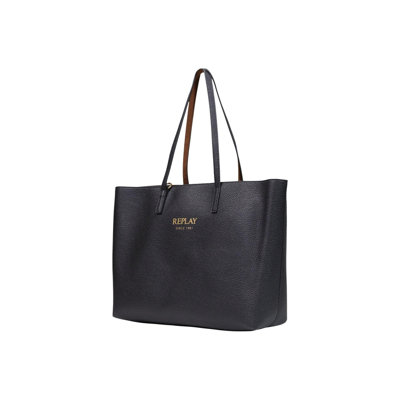 Replay Borsa in Poliestere Donna Nero PLAIN SYNTHETIC + VELVETY + CU