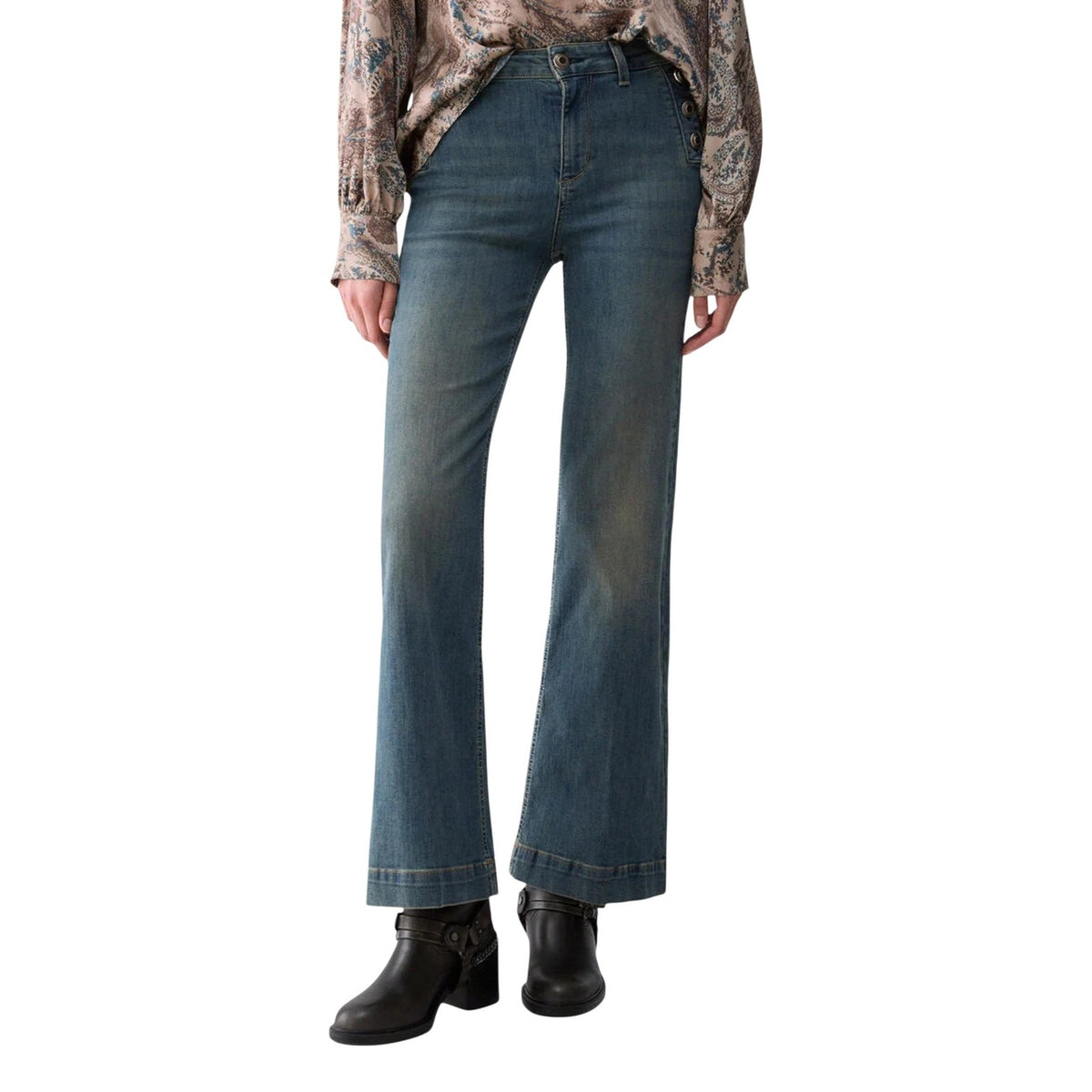 Liu Jo Pantalone in Cotone Donna Beige PANTS