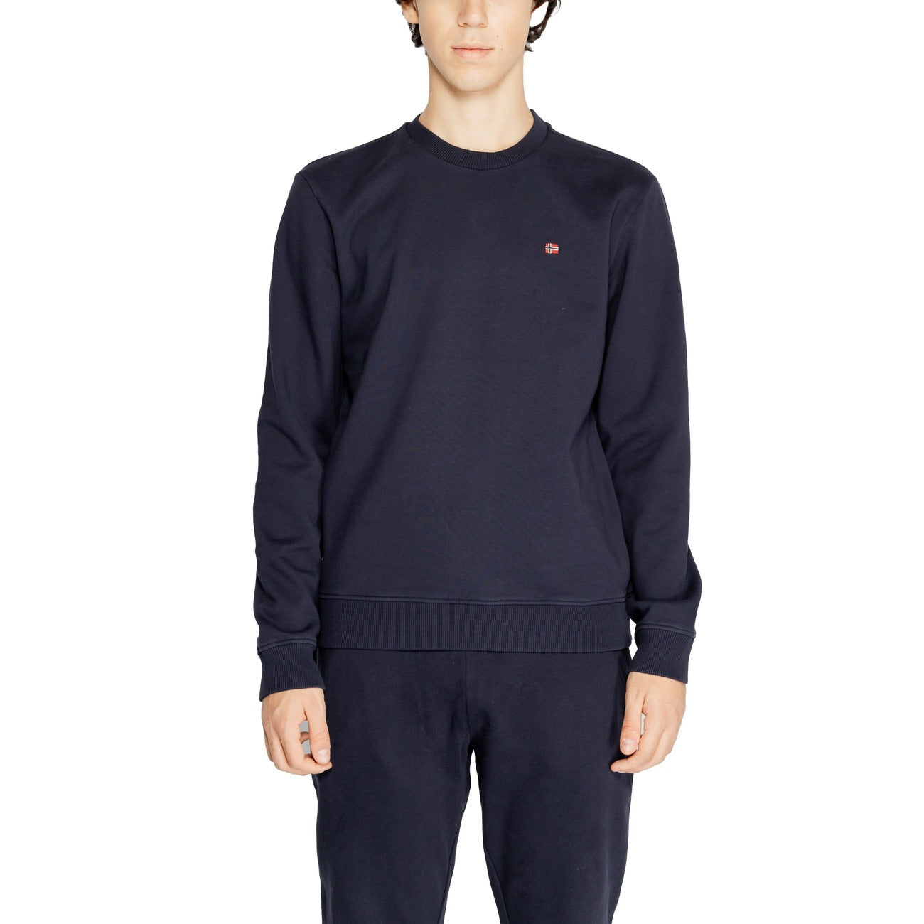 Felpa Napapijri Uomo Verde Cotone Invernale