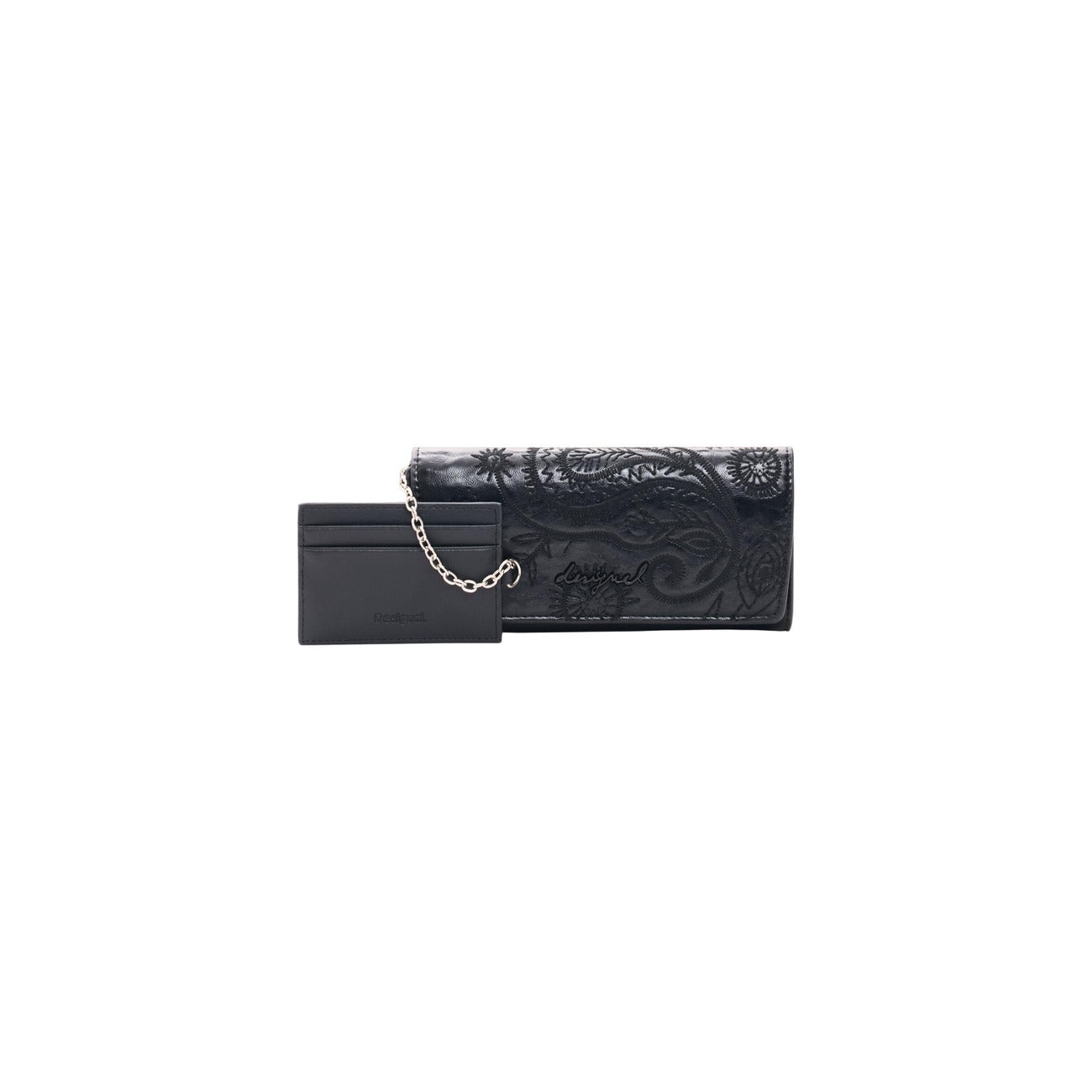 Desigual Portafoglio in Poliuretano Donna Nero MONE_SIROCO MARINA BLACK