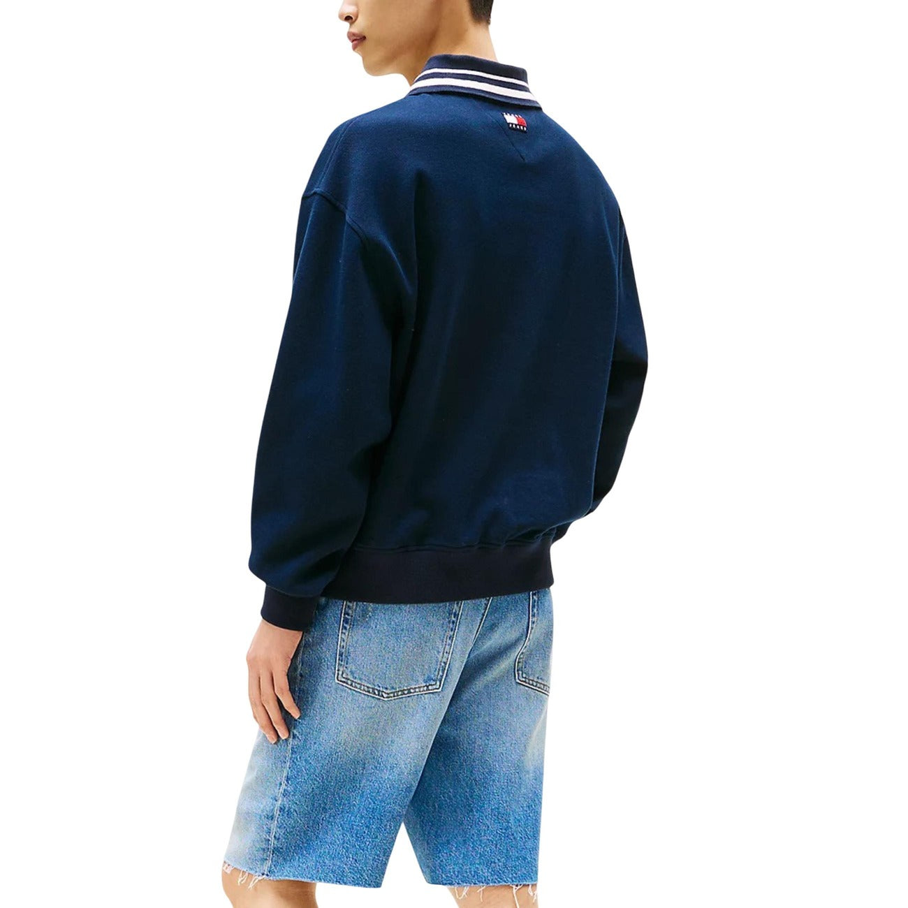 Felpa Uomo Tommy Hilfiger Jeans Blu con Stampa - Autunno/Inverno