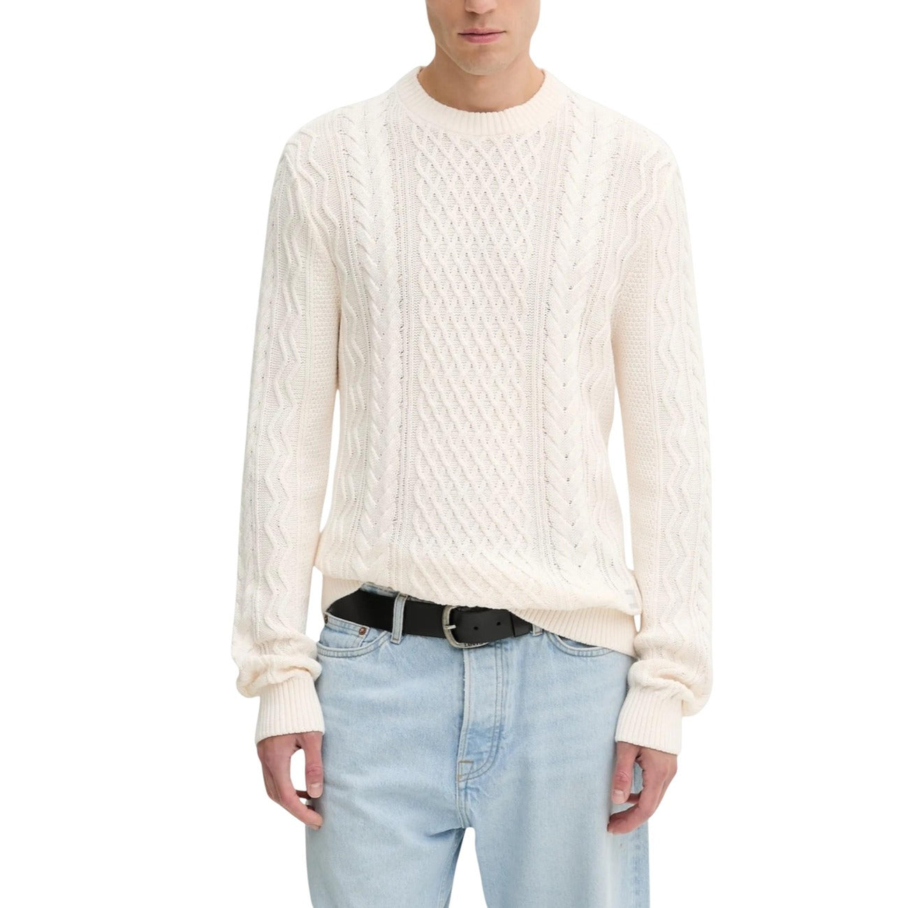 Tommy Hilfiger Jeans Maglia Uomo Cotone Biologico Beige