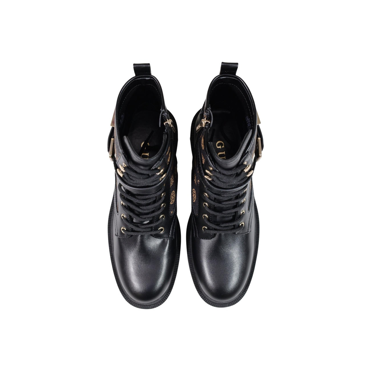 Guess Stivali in Poliuretano Donna Nero FELLINI