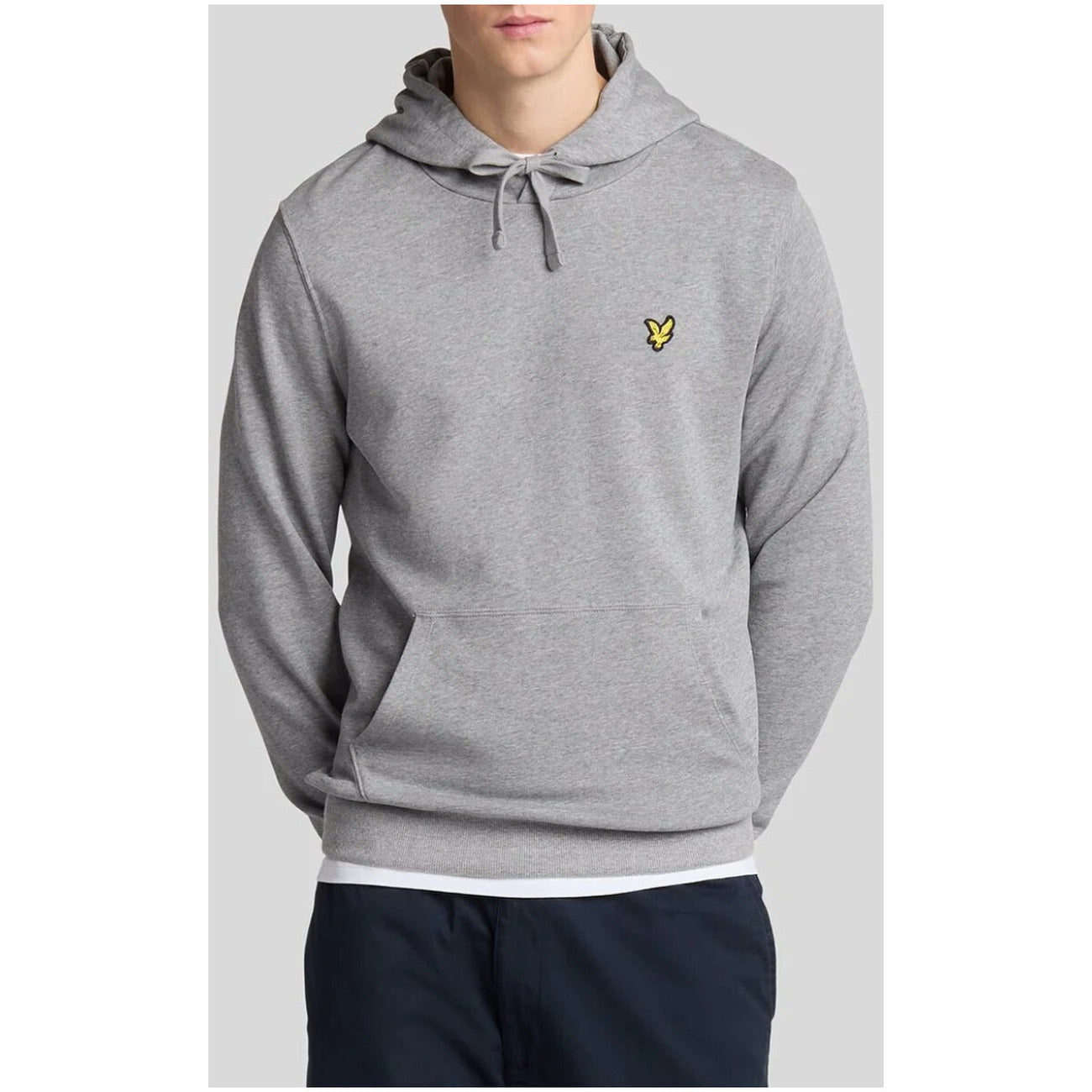 Felpa con Cappuccio Uomo Lyle & Scott in Cotone Beige