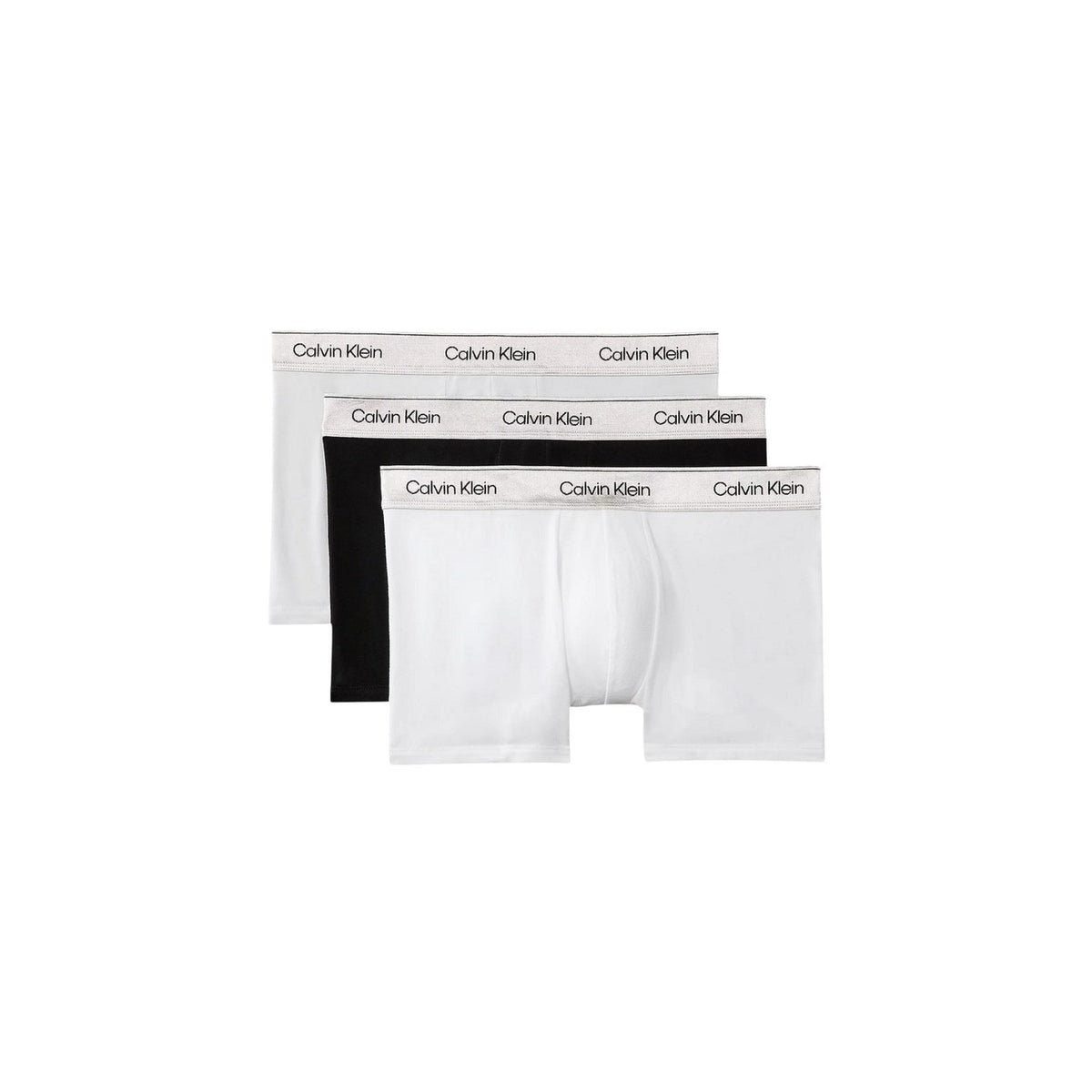 Calvin Klein Underwear Intimo in Cotone Uomo Nero TRUNK 3PK