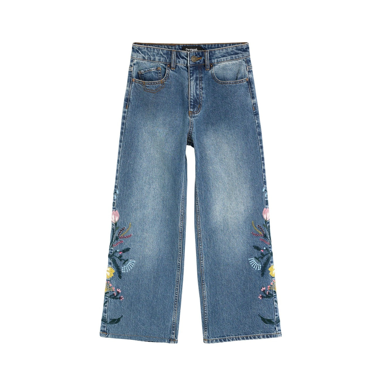 Desigual Jeans in Cotone Donna Blu DENIM_BRIDGE