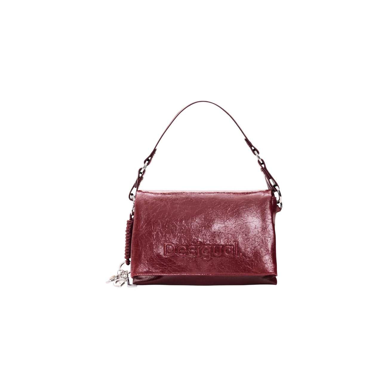 Desigual Borsa in Poliuretano Donna Bordeaux BAG_HALF LOGO VENECIA 4.