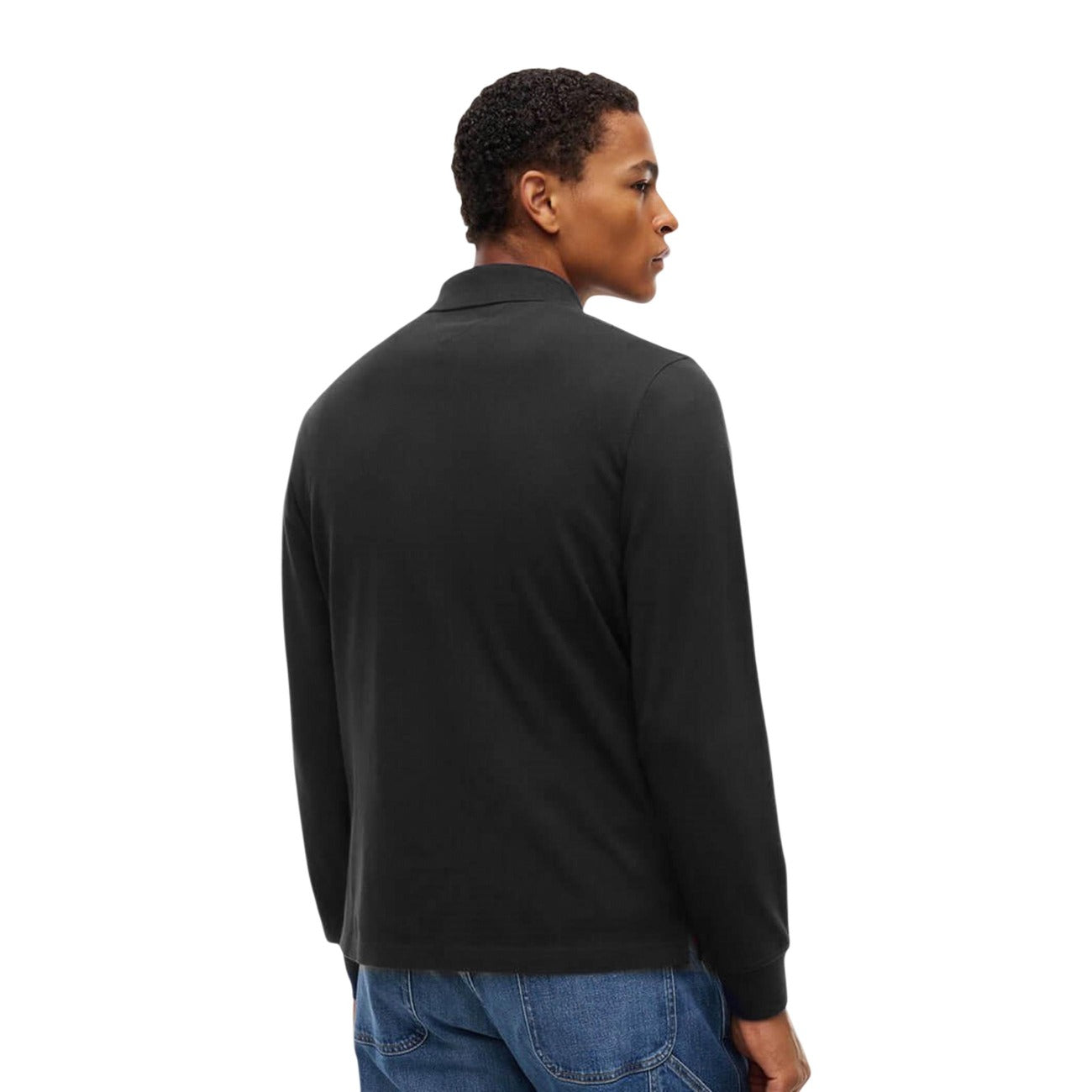 Tommy Hilfiger Jeans Polo in Cotone Uomo Nero
