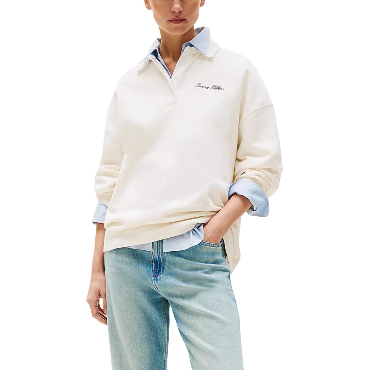Felpa WW0WW45779 Bianco