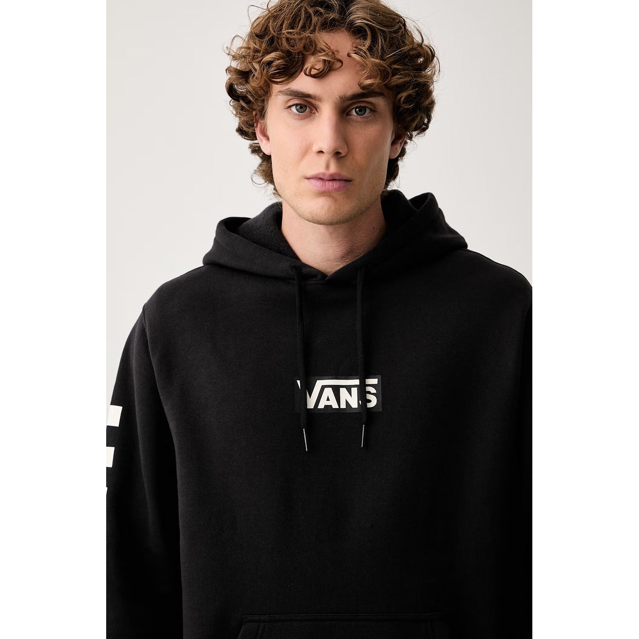 Vans Felpa in Cotone Uomo Nero VN000S0JBLK1