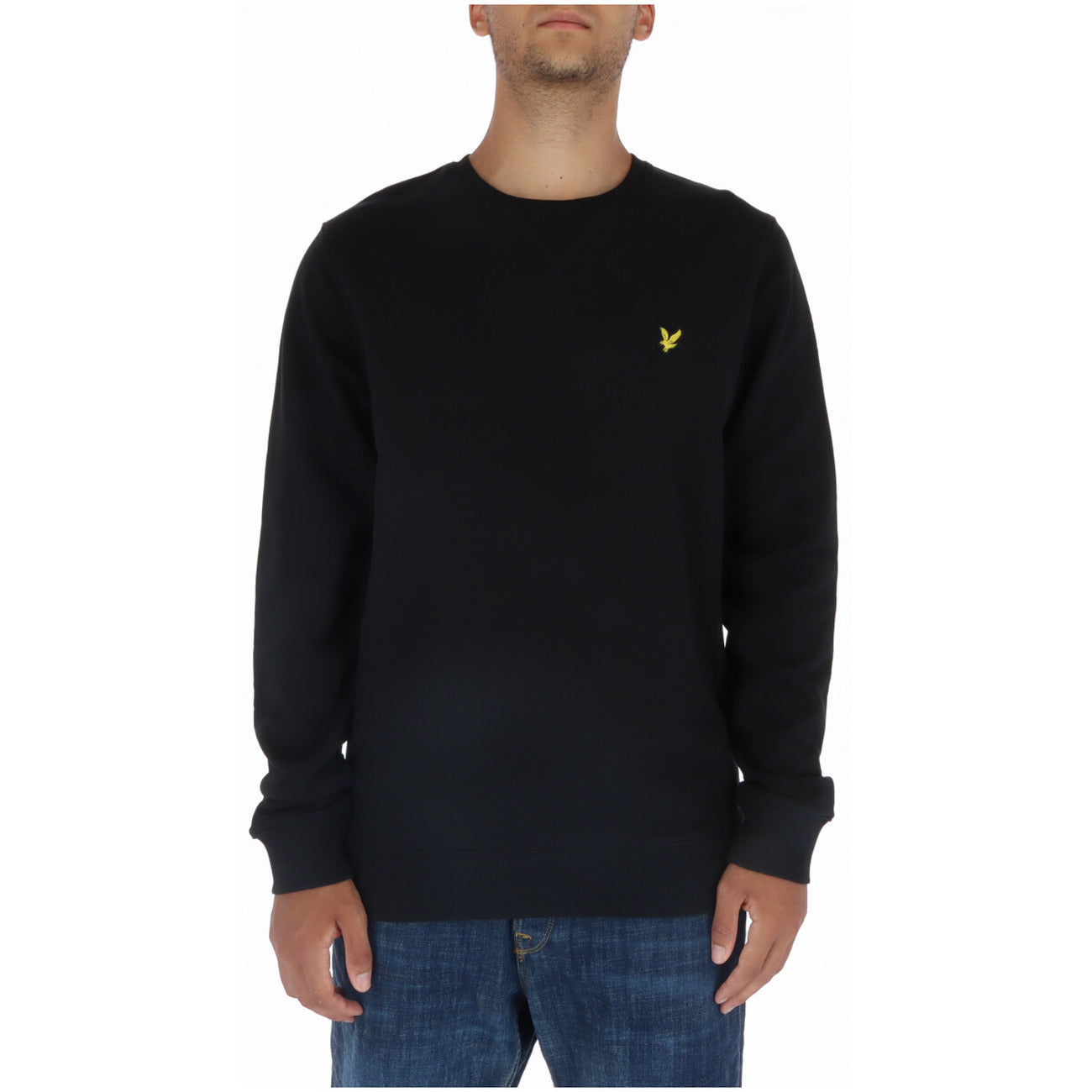 Felpa Uomo Lyle & Scott Girocollo Azzurro in Cotone