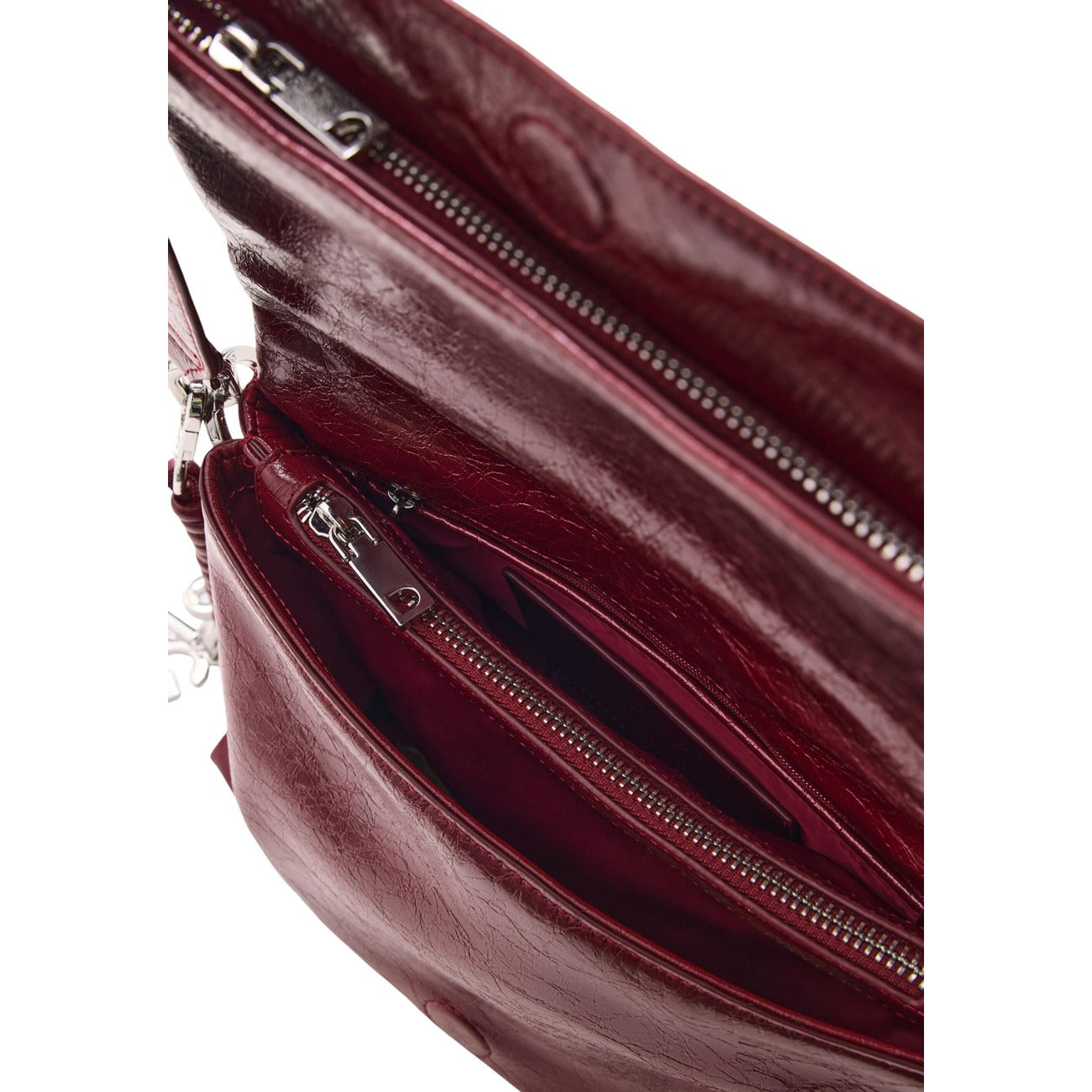 Desigual Borsa in Poliuretano Donna Bordeaux BAG_HALF LOGO VENECIA 4.