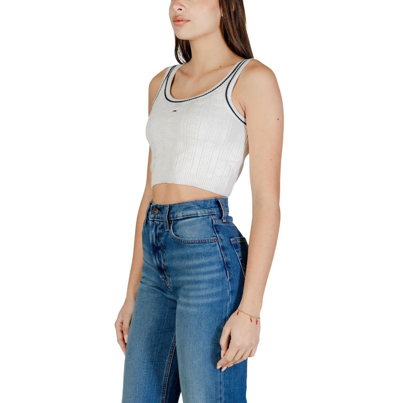 Tommy Hilfiger Jeans Canotta Donna Bianco