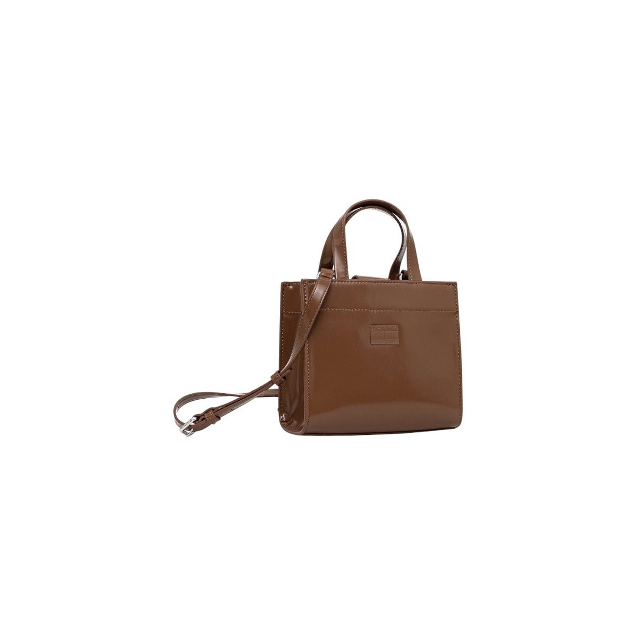 Borsa a mano/tracolla beige in poliuretano - Tommy Hilfiger Jeans