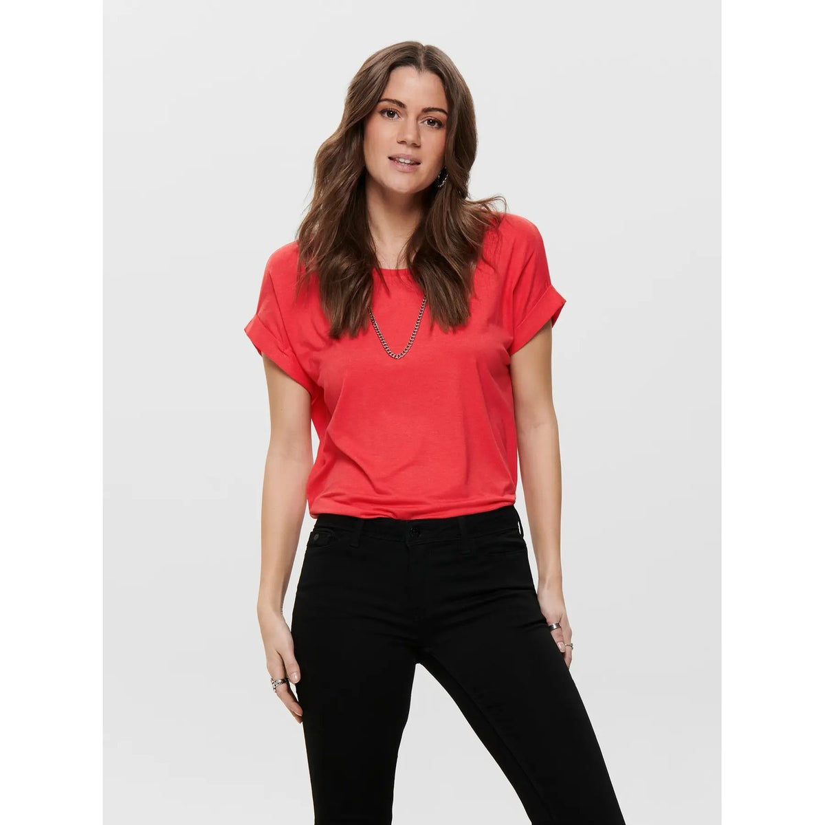 Only T-shirt in Viscosa Donna Bianco 15106662