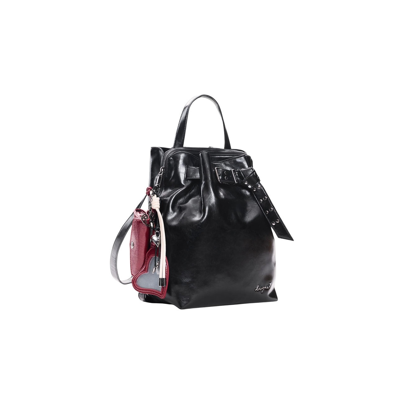 Desigual Borsa in Poliuretano Donna Nero BACK_GALAXY LUENA MINI NF