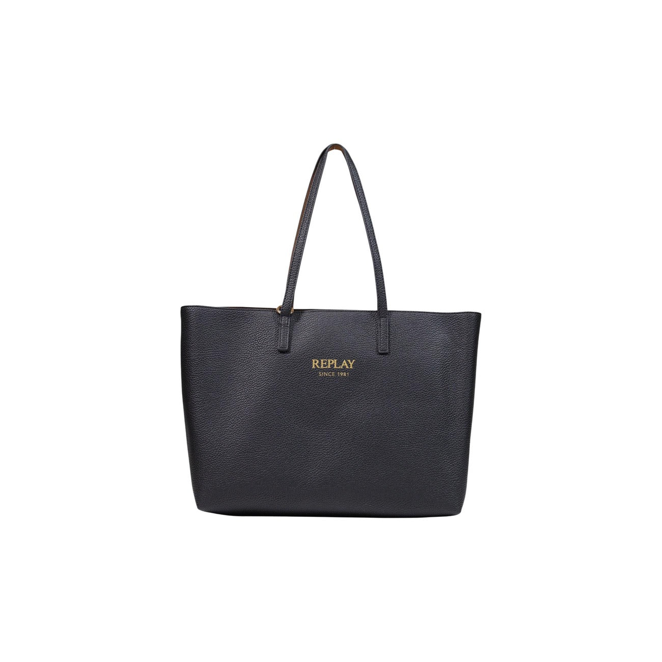 Replay Borsa in Poliestere Donna Nero PLAIN SYNTHETIC + VELVETY + CU