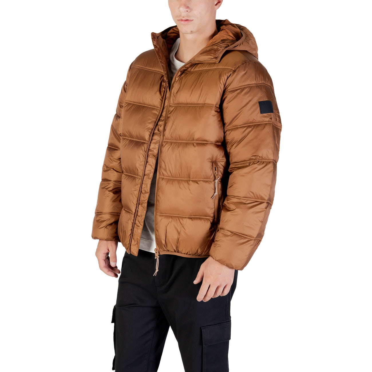 Tommy Hilfiger Jeans Cappuccio e Zip Marrone Uomo