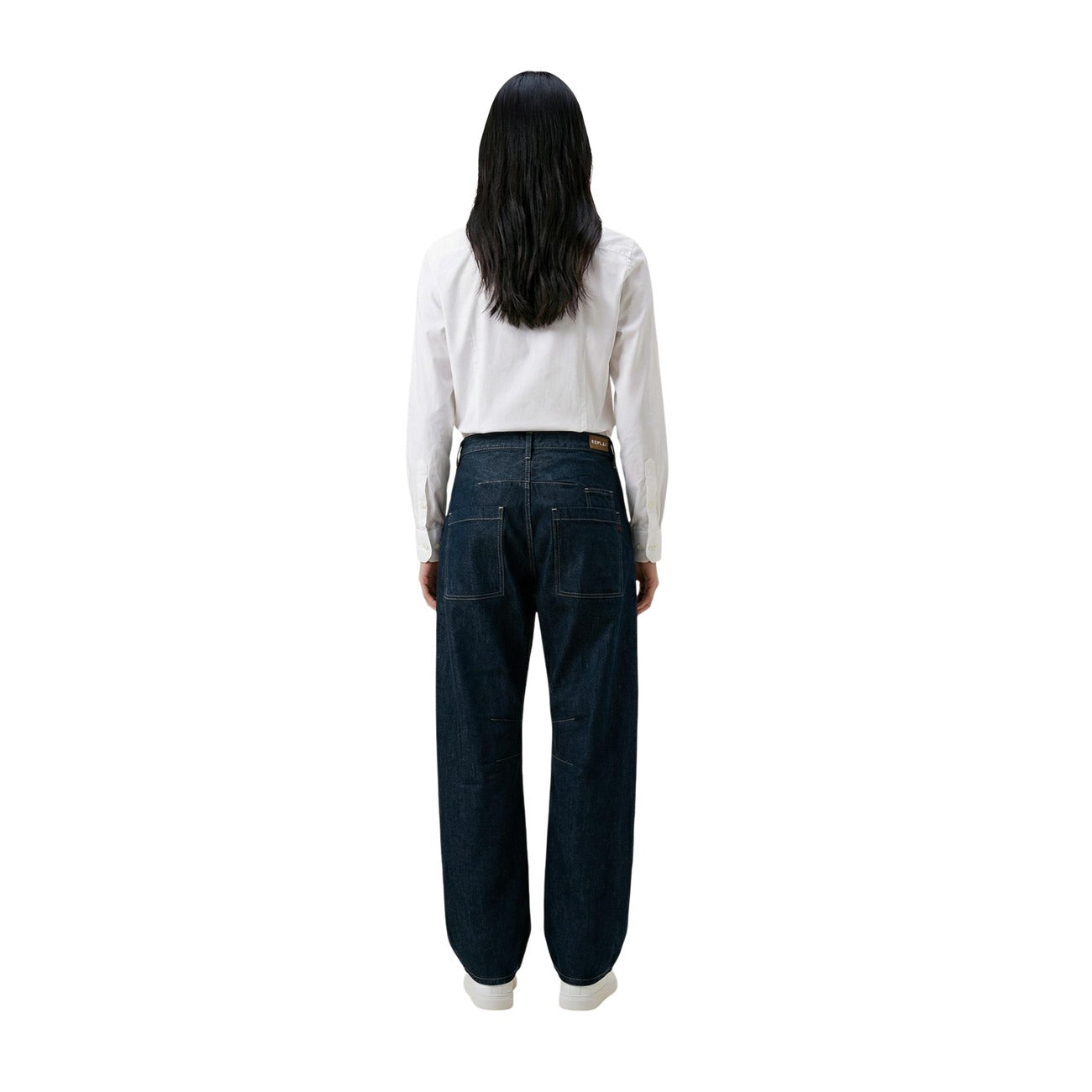 Jeans Barrel Blu Donna Replay