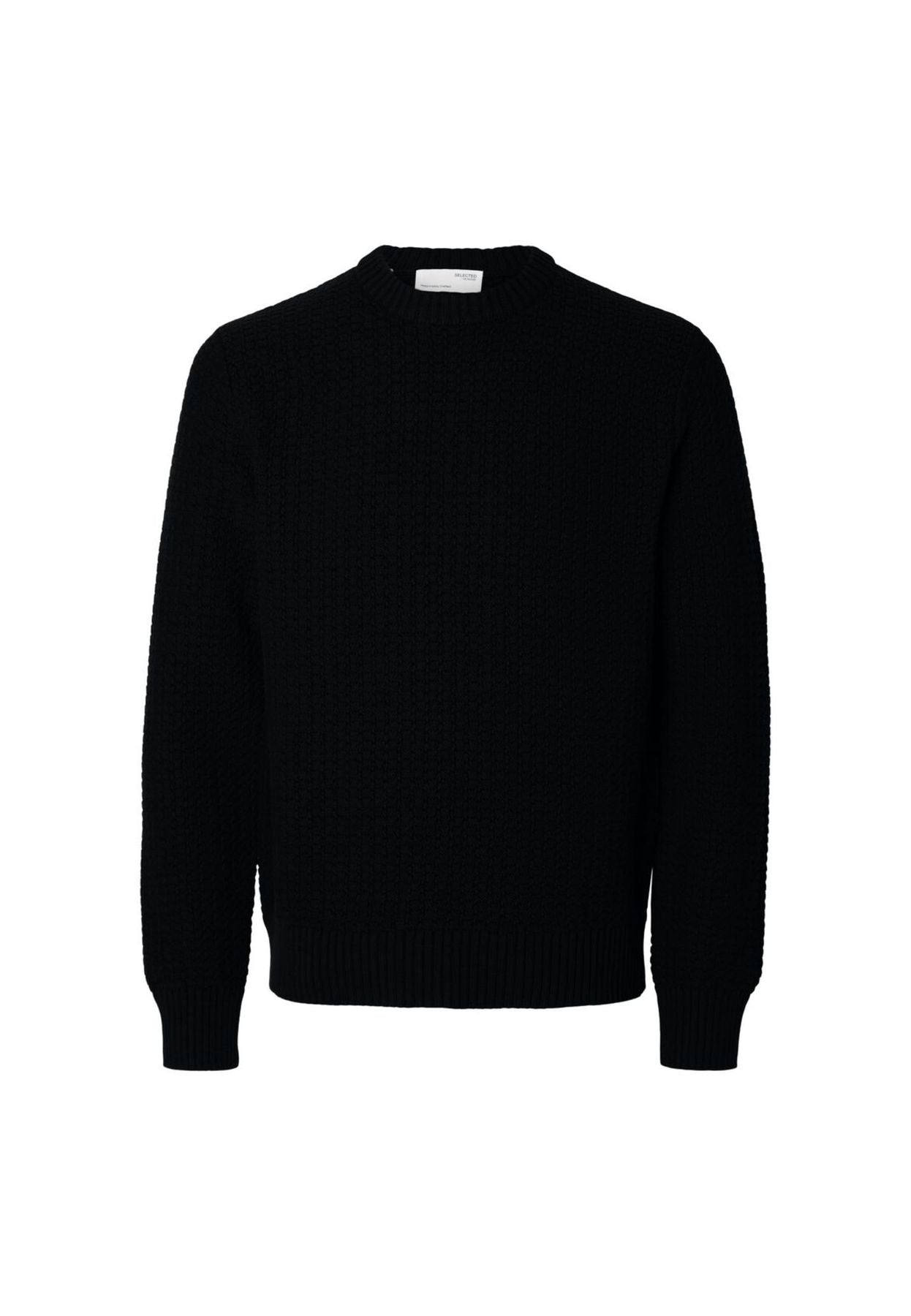Black Structure Sweater