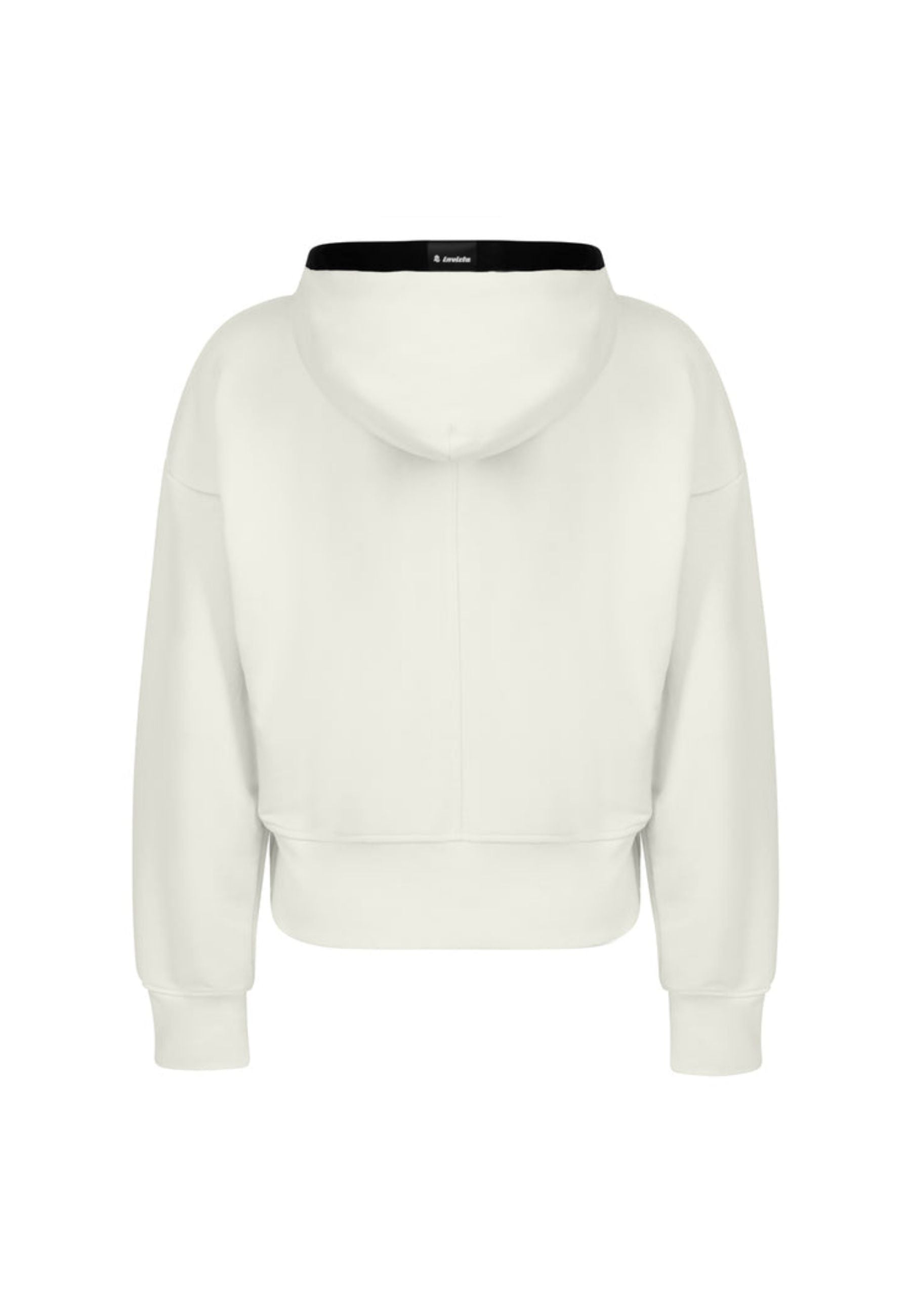 Felpa con cappuccio e zip Unbrushed
